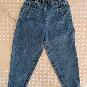 Kids Elastic-Waist Denim Jeans - Blue